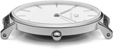  Shop Authentic Daniel Wellington Classic York White Dial Black Leather Strap Watch For Men - DW00100025 - Luxxuri
