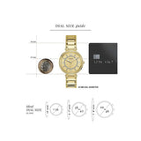  Shop Authentic Guess Montage Quartz Gold Dial Gold Steel Strap Watch For Women - GW0588L1 - Luxxuri