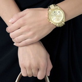  Shop Authentic Michael Kors Bradshaw Gold Dial Gold Steel Strap Watch for Women - MK5722 - Luxxuri