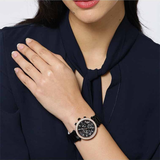  Shop Authentic Michael Kors Parker Diamonds Black Dial Black Steel Strap Watch for Women - MK5885 - Luxxuri