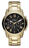  Shop Authentic Fossil Grant Chronograph Black Dial Gold Steel Strap Watch for Men - FS4815 - Luxxuri
