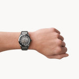  Shop Authentic Fossil Everett Automatic Skeleton Grey Dial Grey Steel Strap Watch for Men - ME3206 - Luxxuri