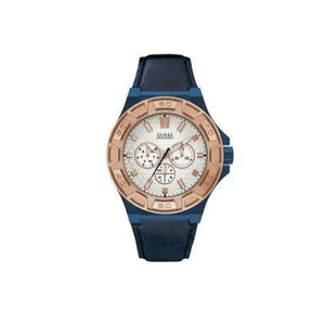  Shop Authentic Guess Force Multi Function White Dial Blue Leather Strap Watch For Men - W0674G7 - Luxxuri
