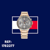  Shop Authentic Tommy Hilfiger Eve Chronograph Quartz Grey Dial Rose Gold Steel Strap Watch For Women - 1782277 - Luxxuri