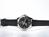  Shop Authentic Tommy Hilfiger Bruce Analog Black Dial Black Leather Strap Watch for Men - 1791279 - Luxxuri