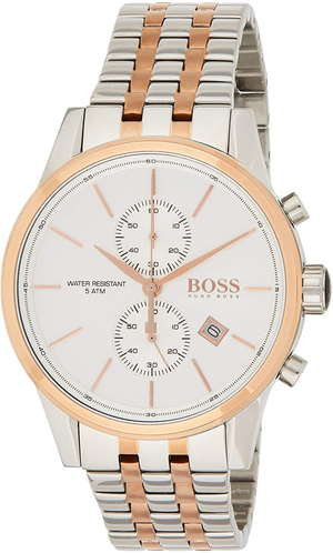  Shop Authentic Hugo Boss Jet Silver Dial Two Tone Steel Strap Watch for Men - 1513385 - Luxxuri