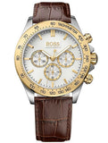  Shop Authentic Hugo Boss Ikon White Dial Brown Leather Strap Watch for Men - 1513174 - Luxxuri