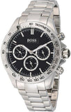  Shop Authentic Hugo Boss Ikon Black Dial Silver Steel Strap Watch for Men - 1512965 - Luxxuri