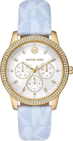  Shop Authentic Michael Kors Tibby Multifunction White Dial Blue Leather Strap Watch For Women - MK2965 - Luxxuri
