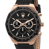  Shop Authentic Maserati Stile Black Matte Dial Black Leather Strap Watch For Men - R8871642001 - Luxxuri