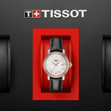  Shop Authentic Tissot Bridgeport Lady White Dial Brown Leather Strap Watch For Women - T097.010.26.118.00 - Luxxuri