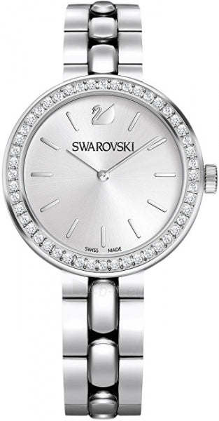  Shop Authentic Swarovski Daytime Crystal Silver Dial Silver Steel Strap Watch for Women - 5095600 - Luxxuri