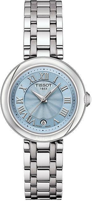  Shop Authentic Tissot Bellissima Small Lady Light Blue Dial Silver Steel Strap Watch for Women - T126.010.11.133.00 - Luxxuri
