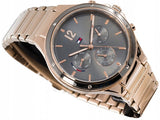  Shop Authentic Tommy Hilfiger Eve Chronograph Quartz Grey Dial Rose Gold Steel Strap Watch For Women - 1782277 - Luxxuri