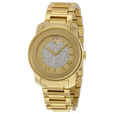  Shop Authentic Movado Bold Pave Gold Dial Gold Steel Strap Watch For Women - 3600255 - Luxxuri
