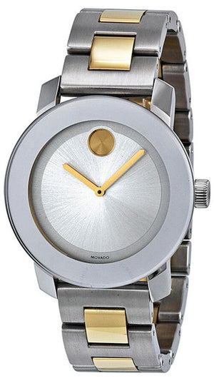  Shop Authentic Movado Bold Silver Dial Two Tone Steel Strap Watch for Men - 3600128 - Luxxuri