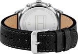  Shop Authentic Tommy Hilfiger Kyle Quartz Black Dial Black Leather Strap Watch for Men - 1791630 - Luxxuri