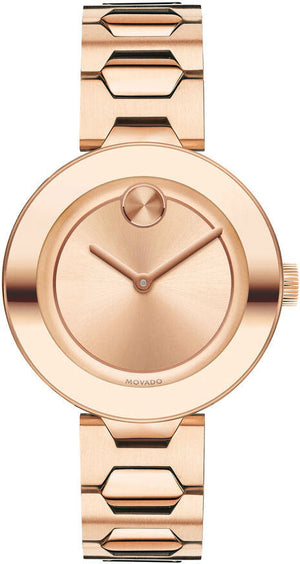  Shop Authentic Movado Bold Rose Gold Dial Rose Gold Steel Strap Watch for Women - 3600387 - Luxxuri