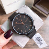  Shop Authentic Michael Kors Jaryn Black Dial Black Stainless Steel Strap Watch for Men - MK8504 - Luxxuri