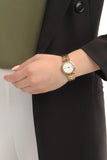 Shop Authentic Guess Park Ave South Analog White Dial Gold Steel Strap Watch For Women - W0767L2 - Luxxuri
