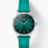  Shop Authentic Tissot Everytime Lady Green Dial Green Leather Strap Watch for Women - T143.210.17.091.00 - Luxxuri