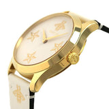  Shop Authentic Gucci G Timeless White Dial White Leather Strap Watch For Women - YA1264096 - Luxxuri