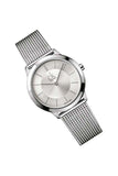  Shop Authentic Calvin Klein Minimal White Dial Silver Mesh Bracelet Watch for Men - K3M22126 - Luxxuri