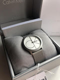  Shop Authentic Calvin Klein Minimal White Dial Silver Mesh Bracelet Watch for Women - K3M5215X - Luxxuri