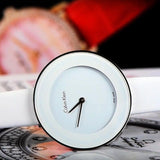  Shop Authentic Calvin Klein Chic White Dial White Leather Strap Watch for Women - K7N23TK2 - Luxxuri