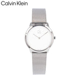  Shop Authentic Calvin Klein Minimal White Dial Silver Mesh Bracelet Watch for Women - K3M2212Y - Luxxuri