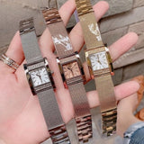  Shop Authentic Guess Nouveau Diamonds Rose Gold Dial Rose Gold Mesh Bracelet Watch for Women - W0127L3 - Luxxuri