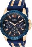  Shop Authentic Guess Oasis Blue Dial Two Tone Steel Strap Watch for Men - W0366G6 - Luxxuri