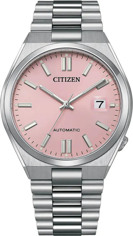  Shop Authentic Citizen x Pantone Automatic Dreamy Pink Dial Silver Steel Strap Watch For Men - NJ0158-89X - Luxxuri