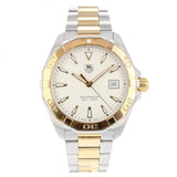  Shop Authentic Tag Heuer Aquaracer Quartz White Dial Two Tone Steel Strap Watch for Men - WAY1120.BB0930 - Luxxuri