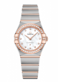  Shop Authentic Omega Constellation Quartz Diamonds Mother of Pearl Dial Two Tone Steel Strap Watch for Women - 131.25.25.60.55.001 - Luxxuri