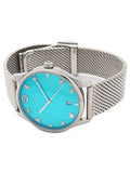 Shop Authentic Gucci G-Timeless Turquiose Mother of Pearl Dial Silver Mesh Bracelet Watch For Women - YA1264039 - Luxxuri