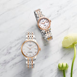  Shop Authentic Tissot Le Locle Automatic Diamonds Mother of Pearl White Dial Two Tone Steel Strap Watch For Women - T006.207.22.116.00 - Luxxuri