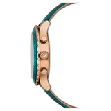  Shop Authentic Swarovski Octea Lux Chrono Emerald Green Dial Green Leather Strap Watch for Women - 5452498 - Luxxuri