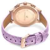  Shop Authentic Swarovski Octea Lux Chrono Purple Dial Purple Leather Strap Watch for Women - 5632263 - Luxxuri