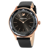  Shop Authentic Swarovski Octea Nova Grey Dial Grey Leather Strap Watch for Women - 5295358 - Luxxuri