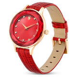  Shop Authentic Swarovski Octea Nova Quartz Red Dial Red Leather Strap Watch for Women - 5650002 - Luxxuri