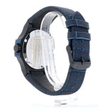  Shop Authentic Maserati Potenza Black Dial 42mm Blue Leather Strap Watch For Men - R8851108007 - Luxxuri