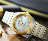  Shop Authentic Omega Constellation Manhattan Mother of Pearl Dial Two Tone Steel Strap Watch for Women - 131.20.28.60.55.002 - Luxxuri