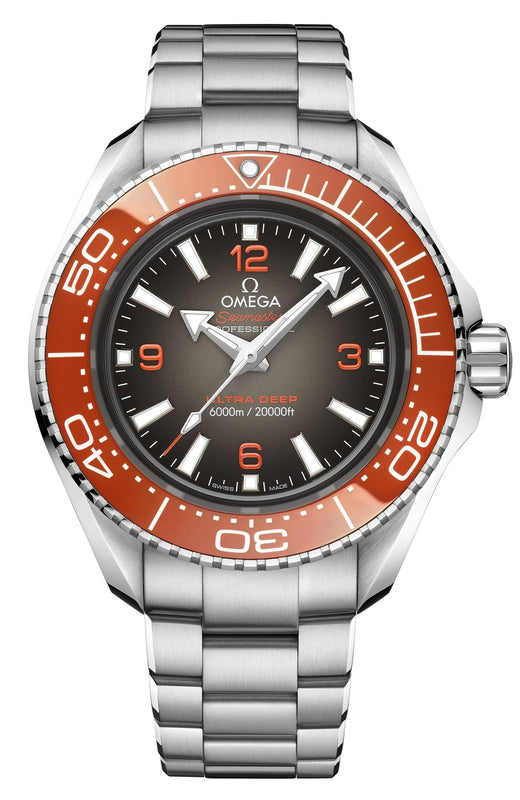  Shop Authentic Omega Seamaster Planet Ocean 6000M 45.5mm Black Dial Silver Steel Strap Watch for Men - 21530462106001 - Luxxuri
