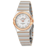  Shop Authentic Omega Constellation Diamonds Mother of Pearl Dial Two Tone Steel Strap Watch for Women - 123.25.27.60.55.006 - Luxxuri
