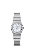  Shop Authentic Omega Constellation Quartz Diamonds Silver Dial Silver Steel Strap Watch for Women - 123.15.27.60.55.004 - Luxxuri