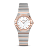  Shop Authentic Omega Constellation Quartz Diamonds Mother of Pearl Dial Two Tone Steel Strap Watch for Women - 131.25.25.60.55.001 - Luxxuri