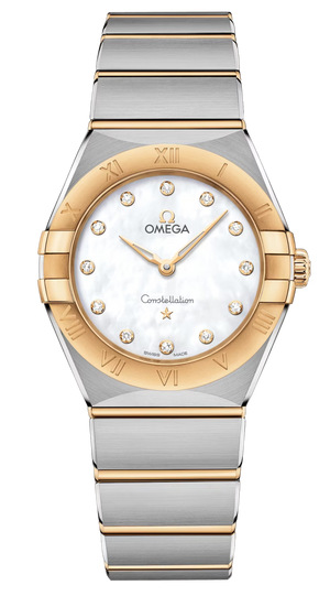  Shop Authentic Omega Constellation Manhattan Mother of Pearl Dial Two Tone Steel Strap Watch for Women - 131.20.28.60.55.002 - Luxxuri