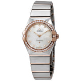  Shop Authentic Omega Constellation Quartz Diamonds Mother of Pearl Dial Two Tone Steel Strap Watch for Women - 131.25.25.60.55.001 - Luxxuri