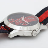  Shop Authentic Gucci Le Marche Des Merveilles Blue Red Dial Blue Red Nylon Strap Unisex Watch - YA126493 - Luxxuri